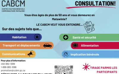 Le Centre d’action bénévole communautaire Matawinie organise une grande CONSULTATION