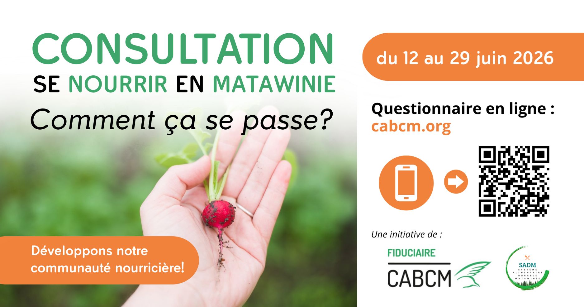 Consultation citoyenne se nourrir en Matawinie du 12 au 29 juin 2026